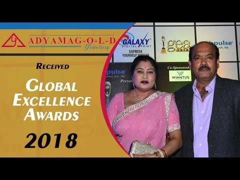 ADYAMA GOLD JEWELLERY received Global Excellence Awards 2018 from Raveena Tandon